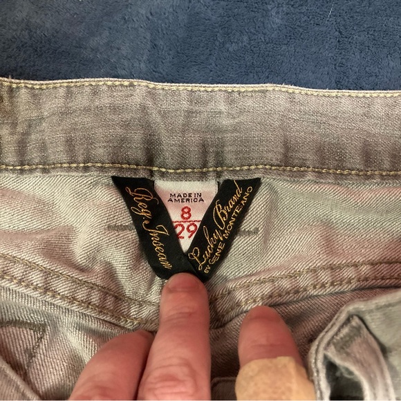 *EUC Lucky Brand Straight Leg Jeans Size 8/29 Zipper Ankles* - Picture 6 of 7